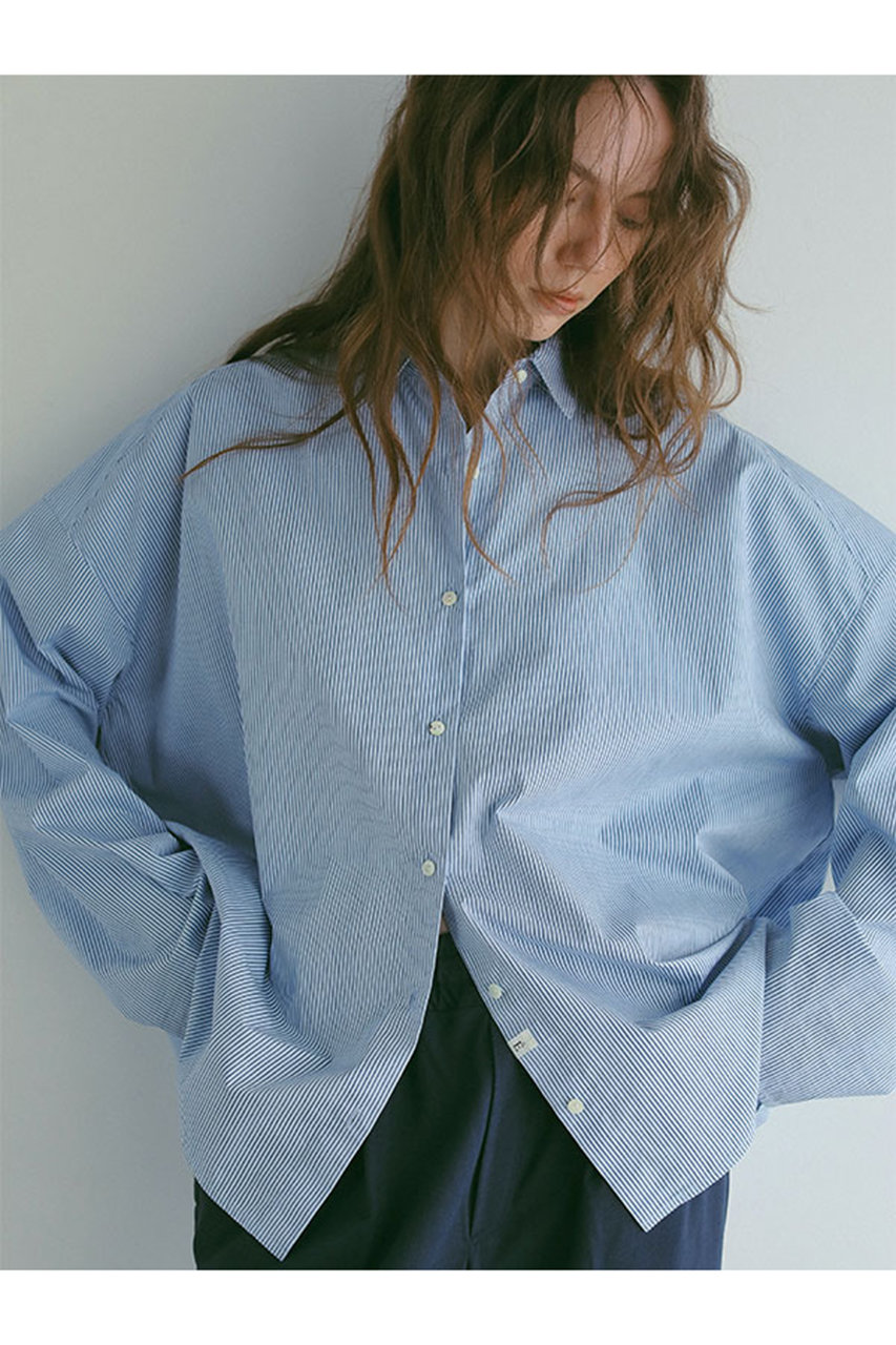 ETRE TOKYO ストライプボックスシャツ (ブルー, F) エトレトウキョウ ELLE SHOP ETRE TOKYO ストライプボックスシャツ (ブルー, F) エトレトウキョウ ELLE SHOP