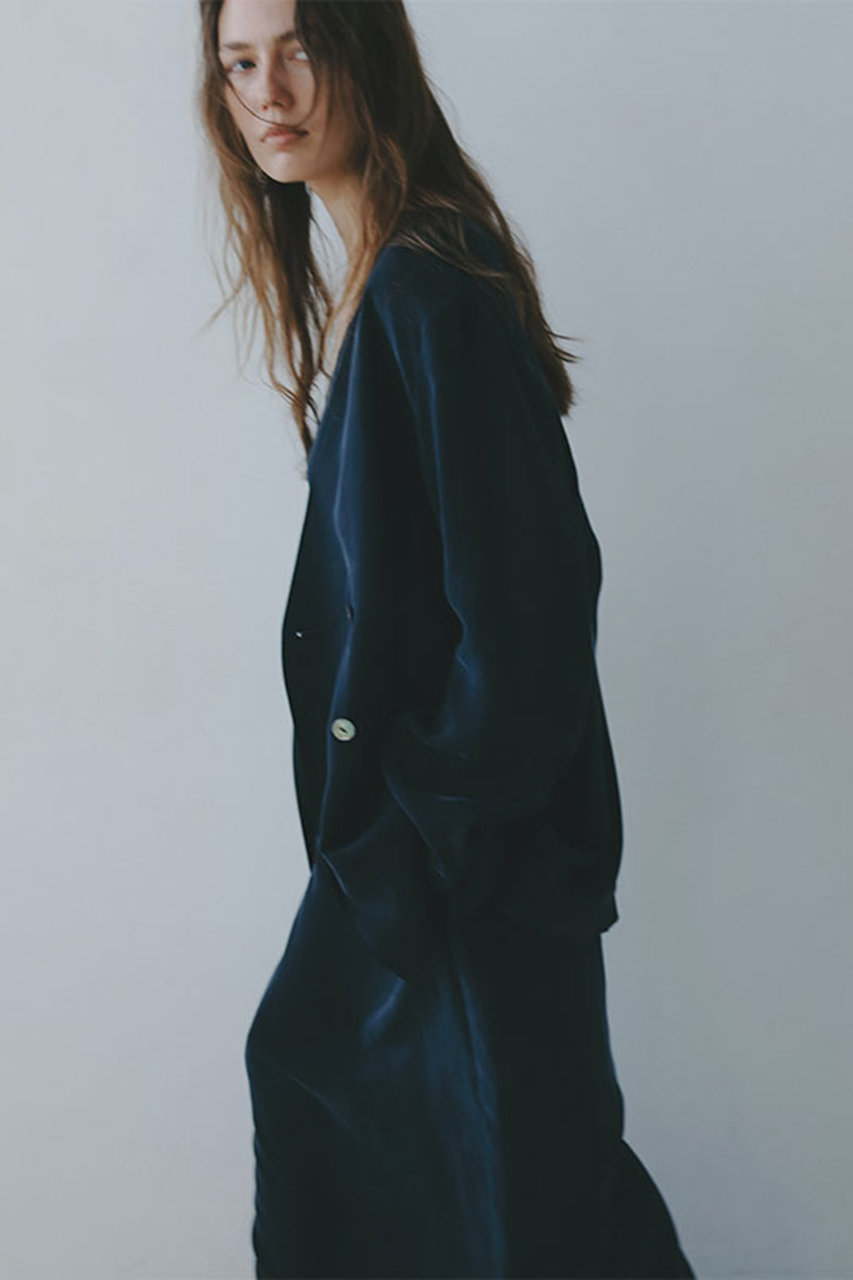 ETRE TOKYO 25SS キュプラシャツジャケット セージ M キュプラシャツジャケット(S NAVY): アウター │ ETRE TOKYO