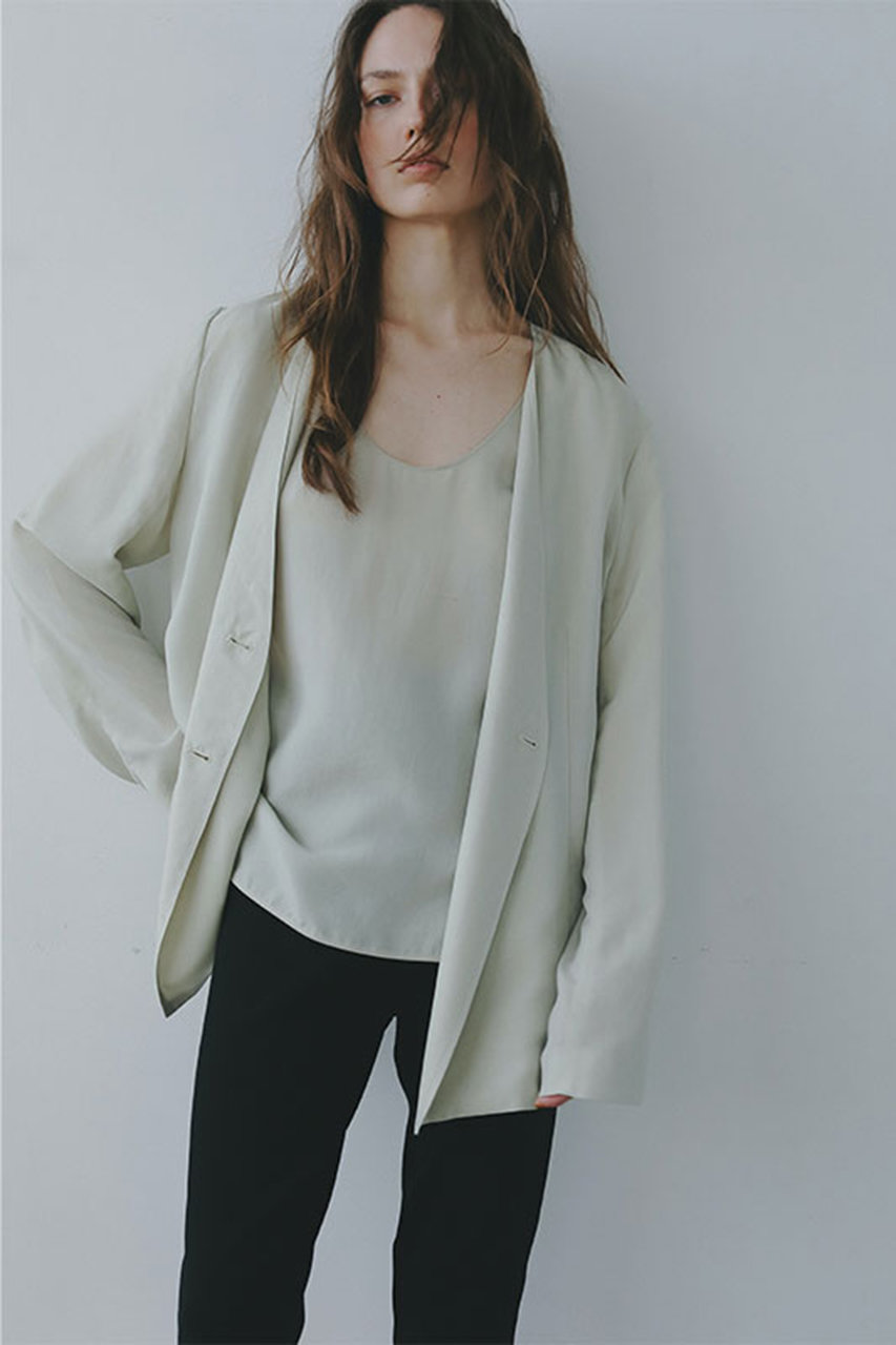 ETRE TOKYO キュプラシャツジャケット (セージ, S) エトレトウキョウ ELLE SHOP ETRE TOKYO キュプラシャツジャケット (セージ, S) エトレトウキョウ ELLE SHOP