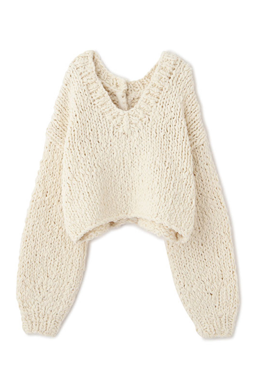 タグ付新品未使用　エトレトウキョウ　2wayハンドニットカーディガン ETRE TOKYO(エトレトウキョウ)｜2wayハンドニットカーディガン/オフ