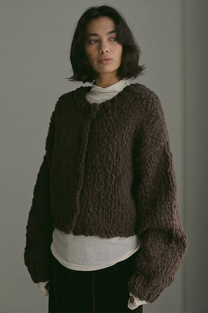 ETRE TOKYO 2wayハンドニットカーディガン (ブラウン, F) エトレトウキョウ ELLE SHOP ETRE TOKYO 2wayハンドニットカーディガン (ブラウン, F) エトレトウキョウ ELLE SHOP