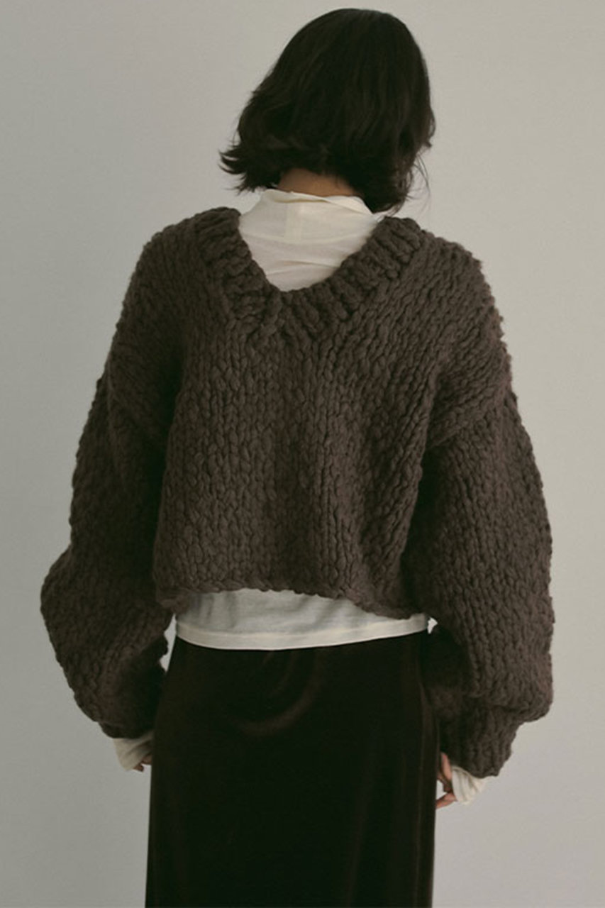 新品☆エトレトウキョウ　2wayハンドニットカーディガン　ブラウン ETRE TOKYO - 2wayハンドニットカーディガン | BROWN | ADDICT WEB SHOP