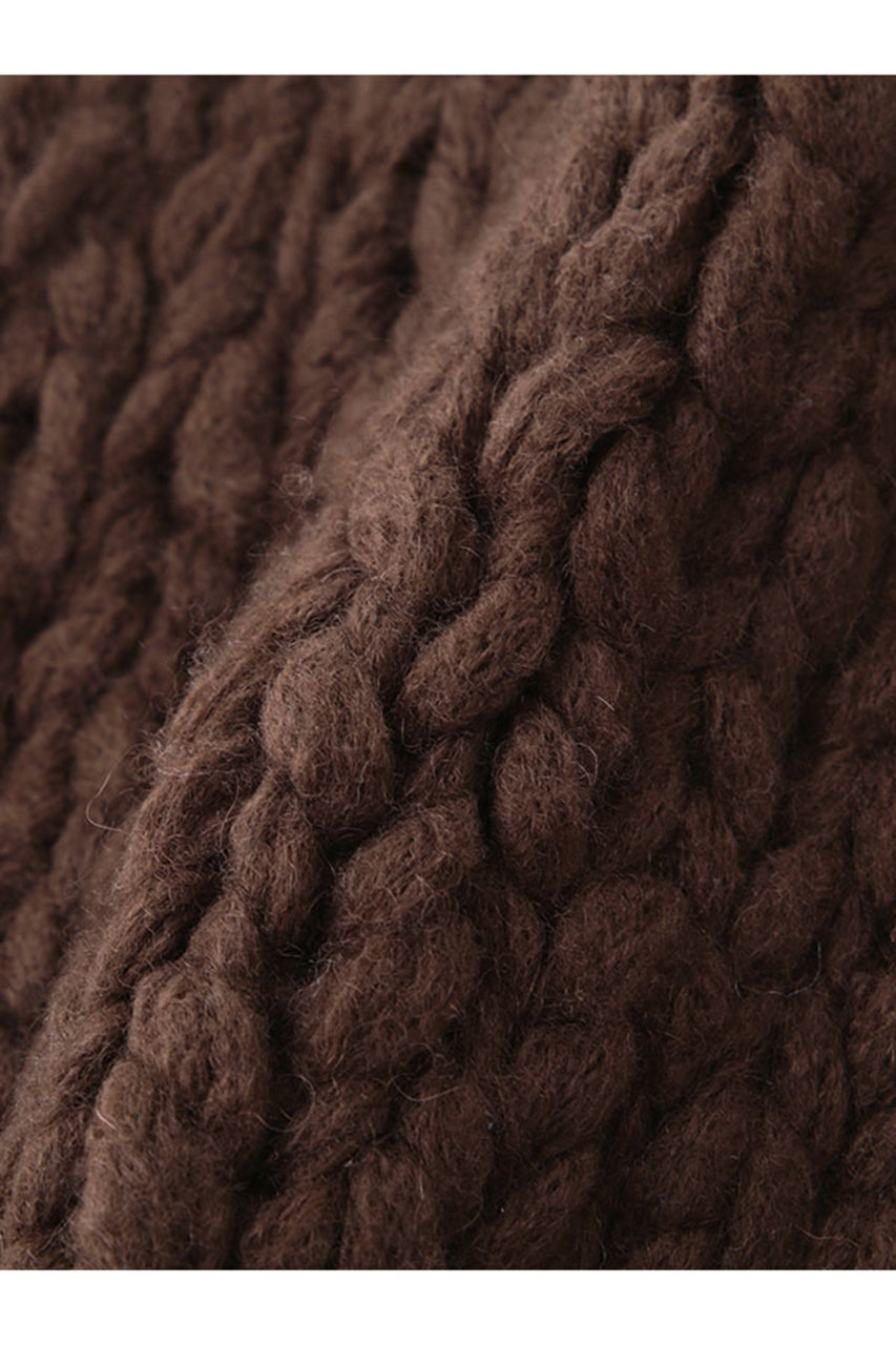 新品☆エトレトウキョウ　2wayハンドニットカーディガン　ブラウン ETRE TOKYO(エトレトウキョウ)｜2wayハンドニットカーディガン