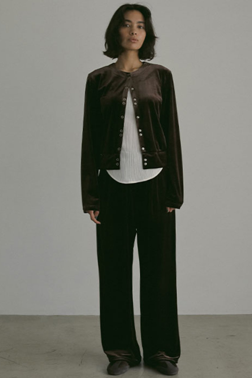 ETRÉ TOKYO リラクシーベロアパンツ エトレ トウキョウ ETRE TOKYO(エトレトウキョウ)｜リラクシーベロアパンツ/ブラウン の