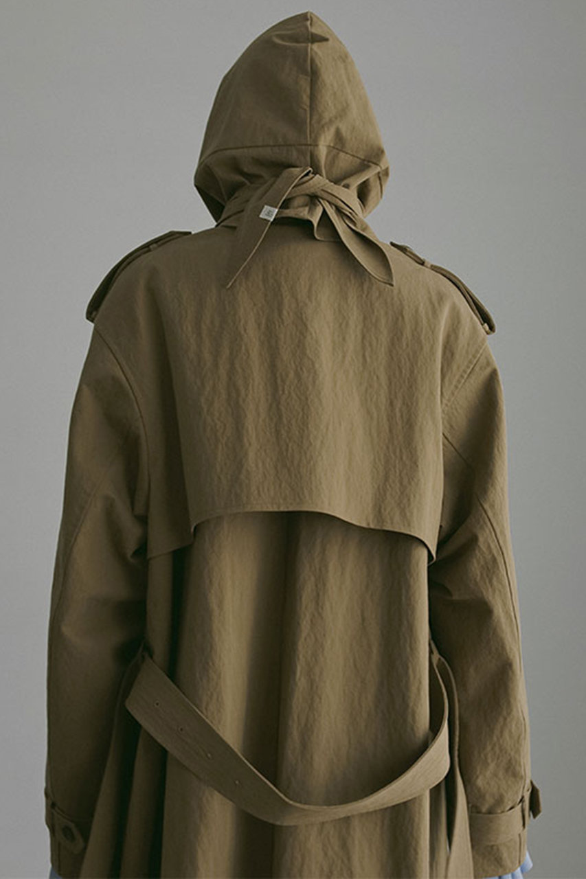 ETRE TOKYO(エトレトウキョウ)｜フードストールロングトレンチコート