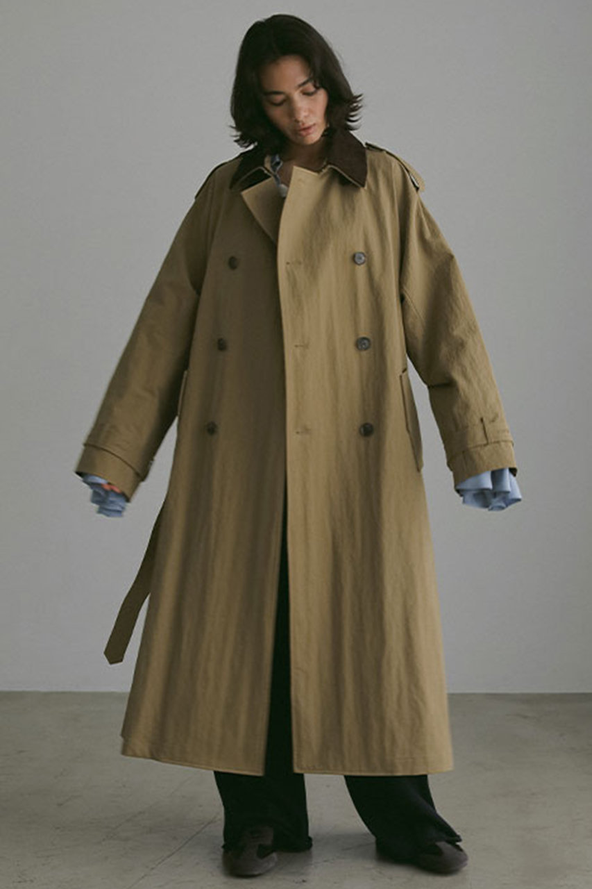 ETRE TOKYO(エトレトウキョウ)｜フードストールロングトレンチコート