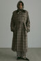 フードストールロングトレンチコート エトレトウキョウ/ETRE TOKYO チェック