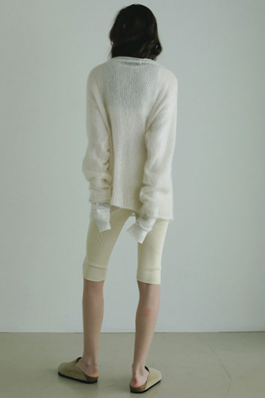 ETRE TOKYO モヘヤニットパンツ　イエロー ETRE TOKYO モヘヤニットパンツ イエロー