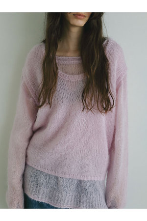 エトレトウキョウ/ETRE TOKYOのスーパーキッドモヘヤスリーブレスニットプルオーバー(110300/110301)