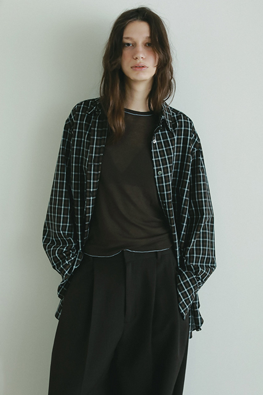 ETRE TOKYO オリジナルマルチチェックシャツ (ブラウン, F) エトレトウキョウ ELLE SHOP ETRE TOKYO オリジナルマルチチェックシャツ (ブラウン, F) エトレトウキョウ ELLE SHOP