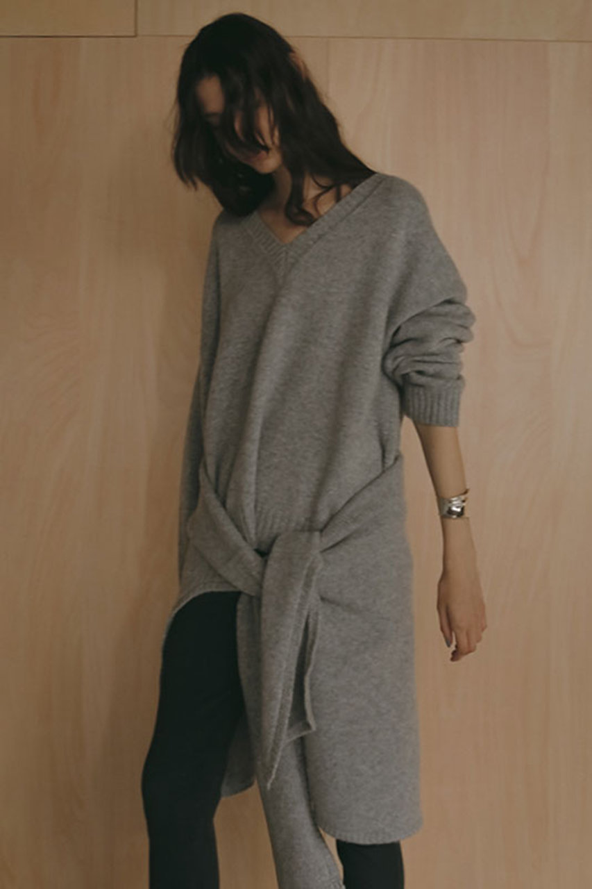 ETRE TOKYO(エトレトウキョウ)｜Vネック2wayニットプルオーバー/グレー