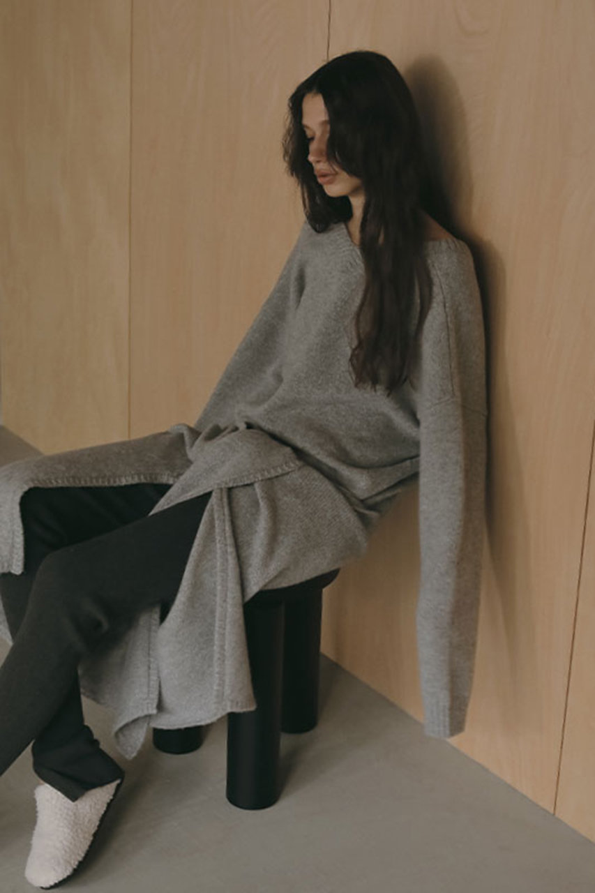 ETRE TOKYO(エトレトウキョウ)｜レイヤードニットラップスカート