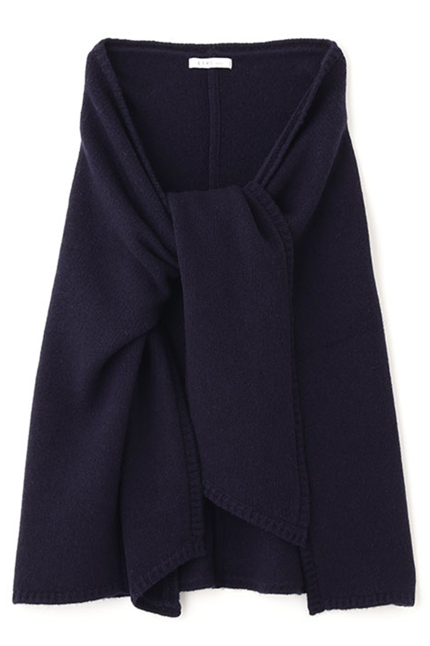 【ETRE TOKYO】レイヤードニットラップスカート（ネイビー） ETRE TOKYO(エトレトウキョウ)｜レイヤードニットラップスカート