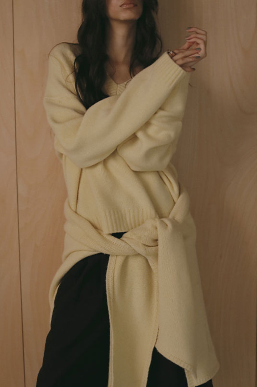 エトレトウキョウ/ETRE TOKYOのレイヤードニットラップスカート(イエロー/1225675169-0)