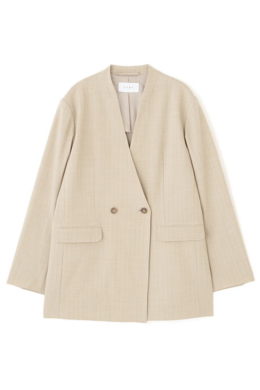 ETRE TOKYO(エトレトウキョウ)｜サイロスパンノーカラーダブルブレスト