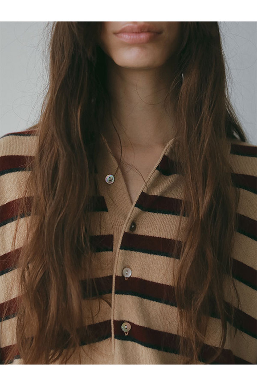 ETRE TOKYO(エトレトウキョウ)｜マルチボーダーニットポロ