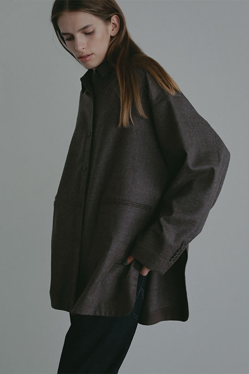 ハイカウントフラノオーバーサイズシャツ