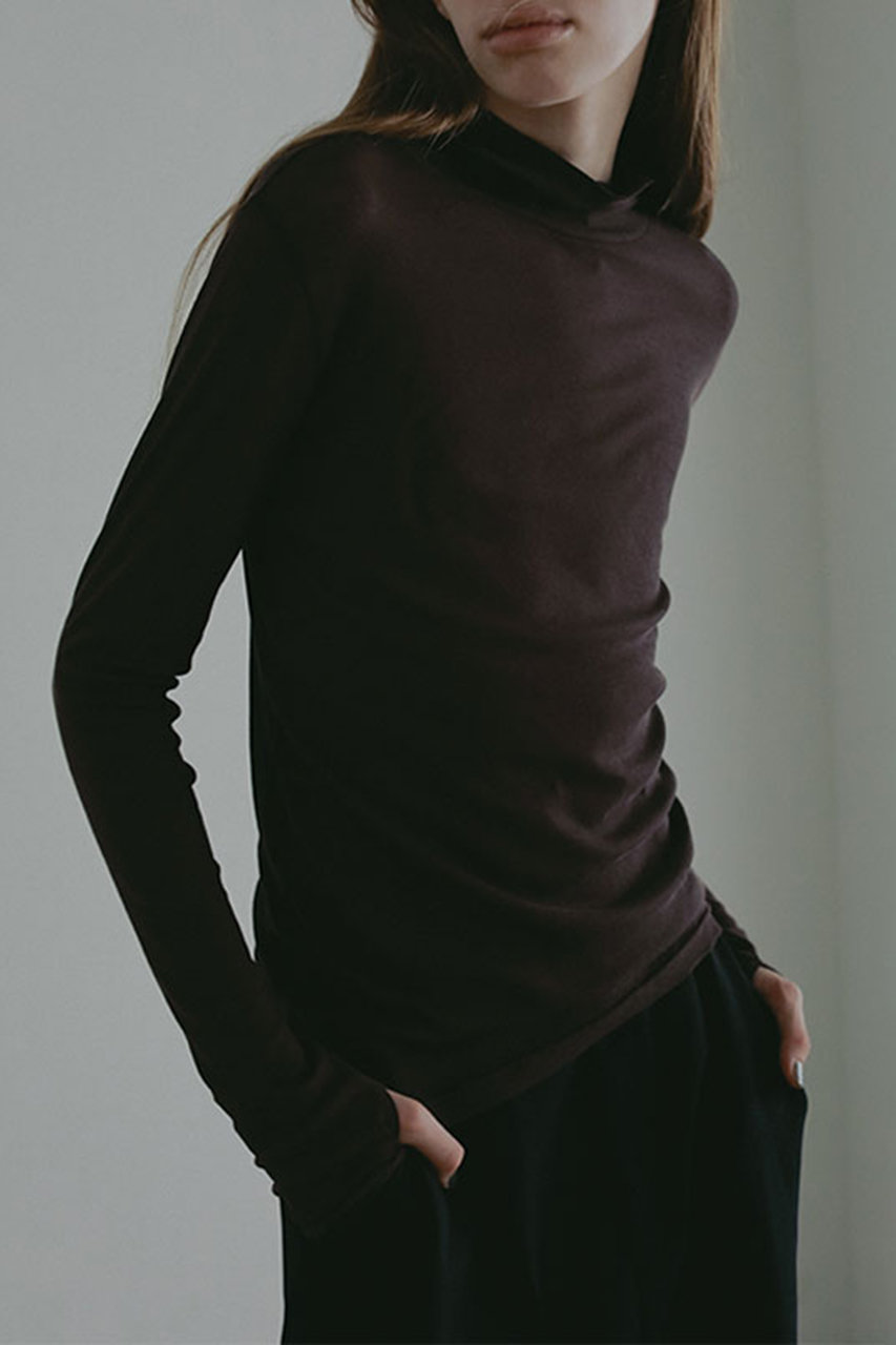 バーサタイルハイネックシアーロンTee