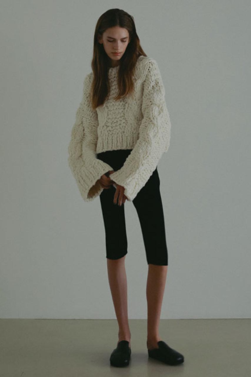 ETRE TOKYO(エトレトウキョウ)｜ハンドニットケーブルプルオーバー