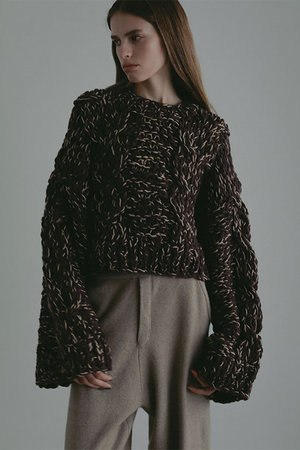 エトレトウキョウ/ETRE TOKYOのハンドニットケーブルプルオーバー(110300/110301)