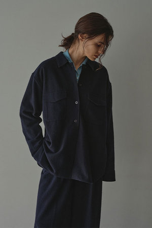 エトレトウキョウ/ETRE TOKYOのウールツイルオーバーサイズシャツ(110400/110403)