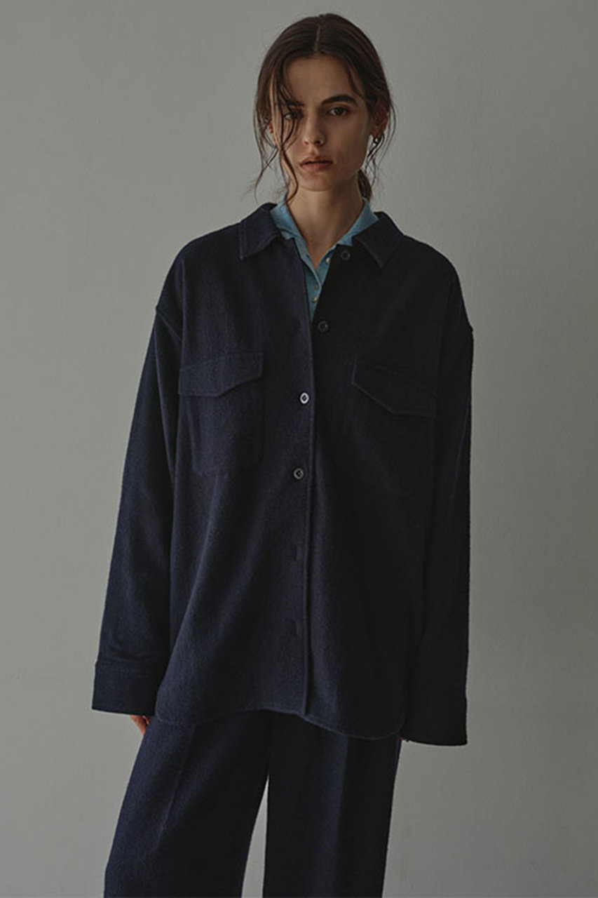 ETRE TOKYO(エトレトウキョウ)｜ウールツイルオーバーサイズシャツ