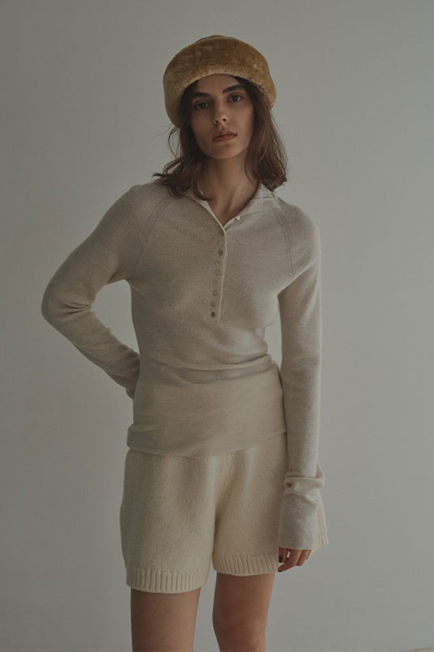 2wayコンフィーハイネックニットプルオーバー