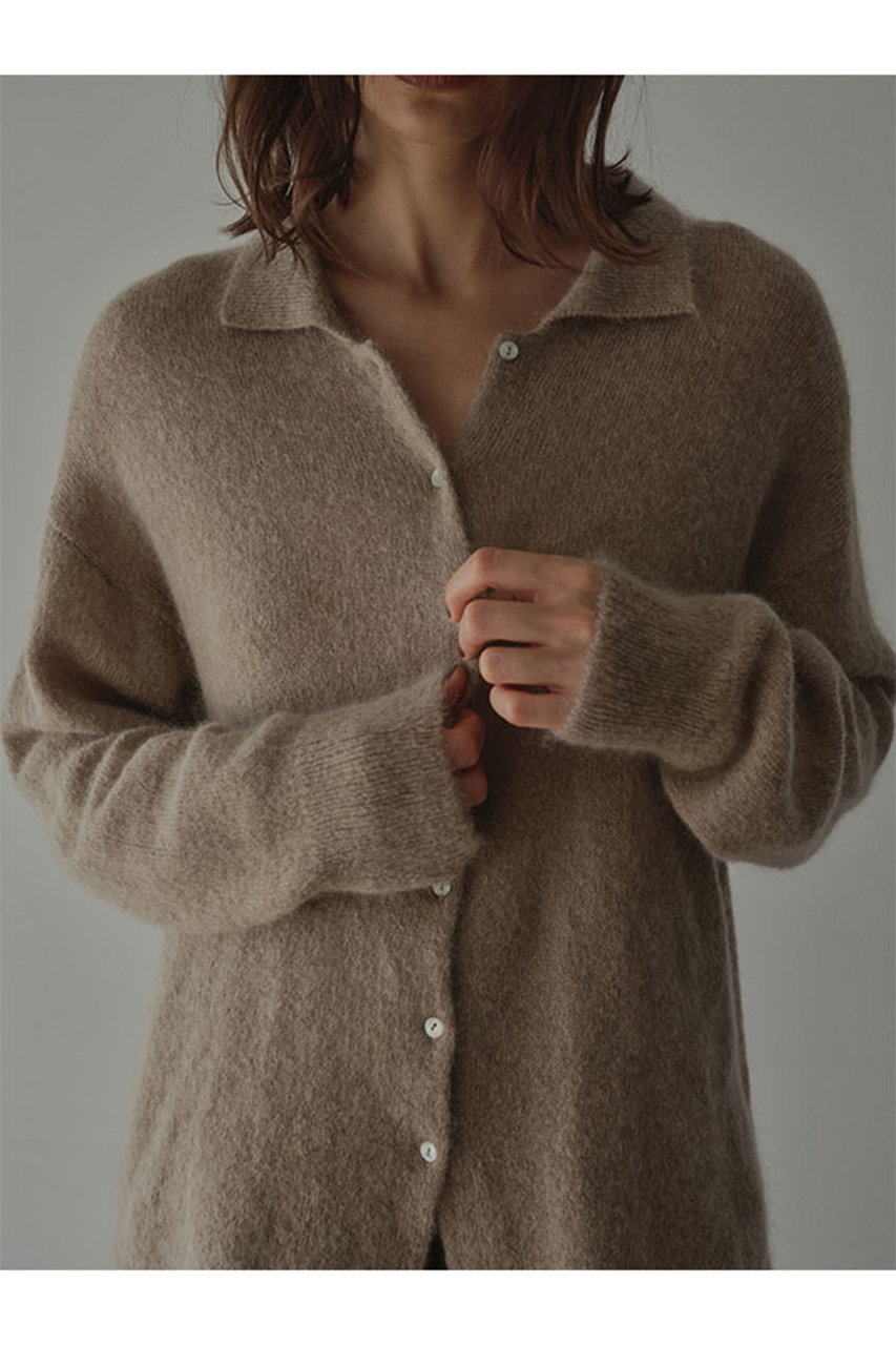 ETRE TOKYO(エトレトウキョウ)｜モヘヤニットシャツ/ベージュ の通販