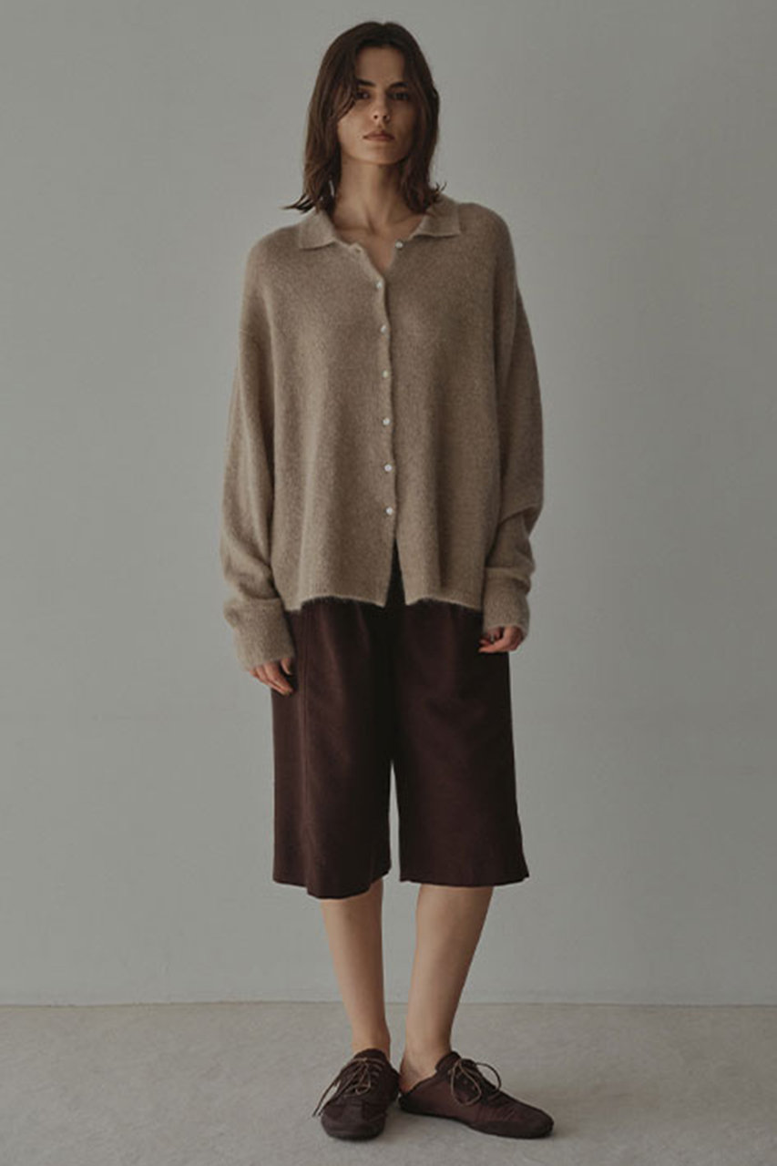 ETRE TOKYO(エトレトウキョウ)｜モヘヤニットシャツ/ベージュ の通販