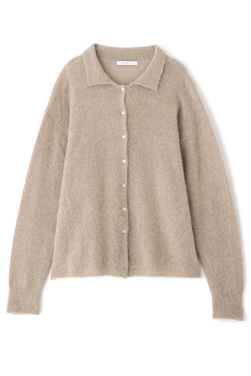 ETRE TOKYO(エトレトウキョウ)｜モヘヤニットシャツ/ベージュ の通販