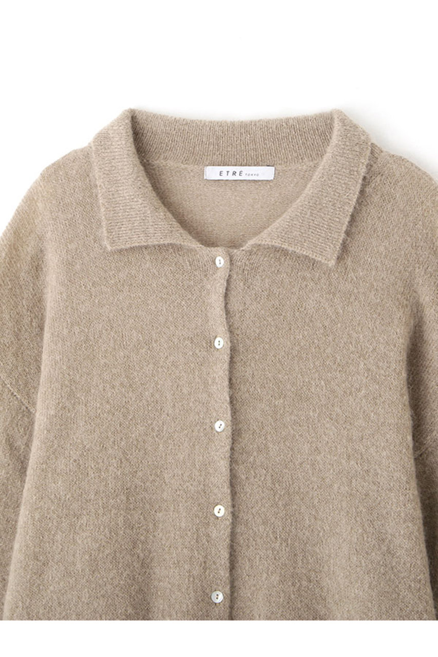 ETRE TOKYO(エトレトウキョウ)｜モヘヤニットシャツ/ベージュ の通販