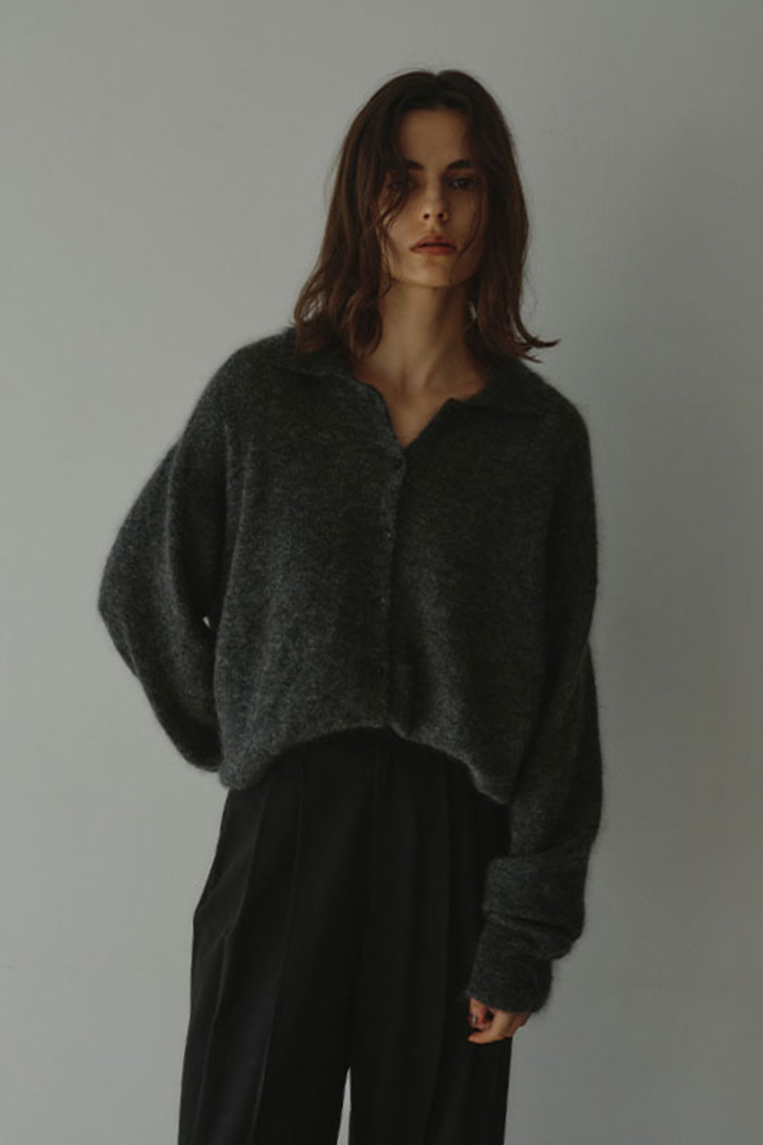 モヘヤニットシャツ