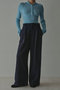 ウールツイルセミワイドパンツ エトレトウキョウ/ETRE TOKYO ネイビー