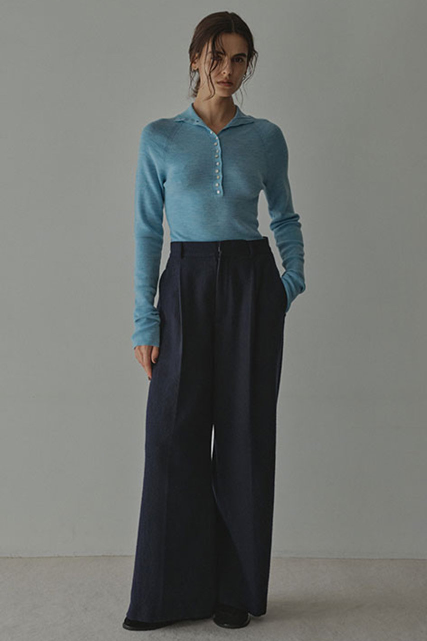 ETRE TOKYO(エトレトウキョウ)｜ウールツイルセミワイドパンツ