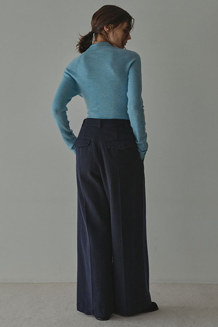 ETRE TOKYO(エトレトウキョウ)｜ウールツイルセミワイドパンツ