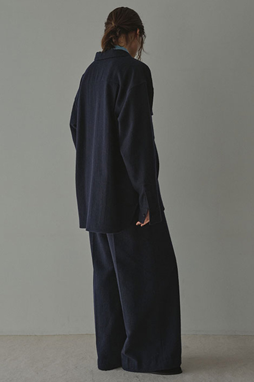 コットンセミワイドパンツ　ブルー　etre tokyo コットンセミワイドパンツ/ETRETOKYO 1224520075 - Select Shop Loozel