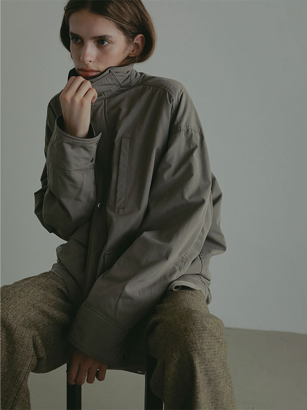 ETRE TOKYO(エトレトウキョウ)｜コンビネックワークブルゾン/カーキ の