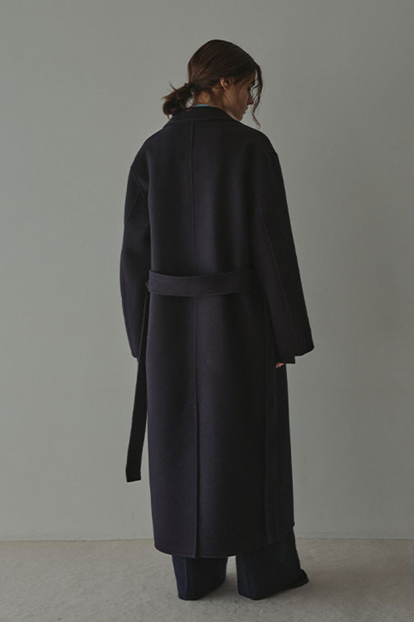 ETRE TOKYO(エトレトウキョウ)｜メルトンロングリバーコート/ネイビー