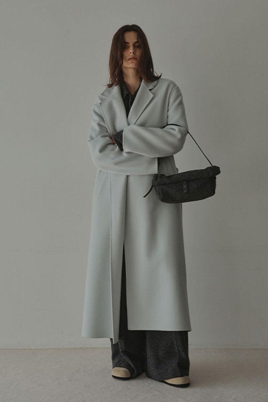 エトレトウキョウ/ETRE TOKYOのメルトンロングリバーコート(ライトブルー/1225600088-0)