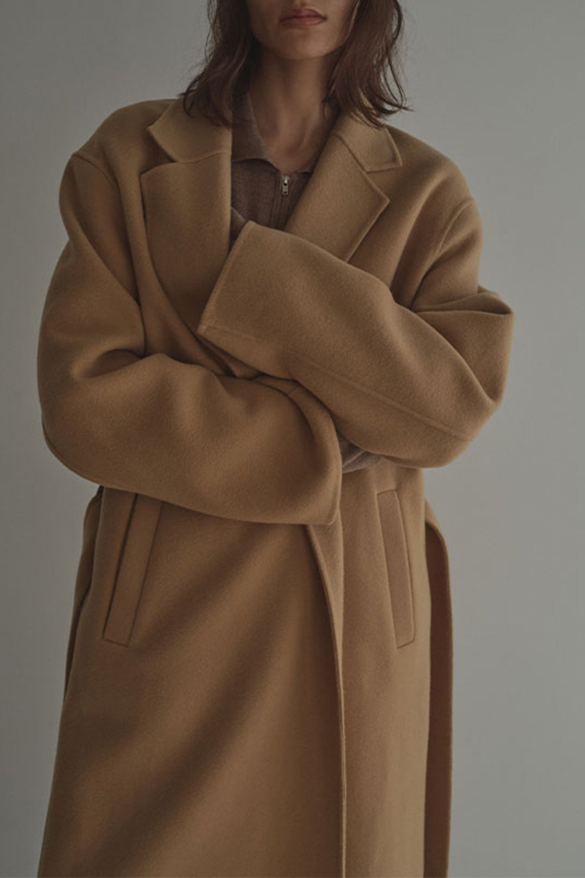 ETRE TOKYO(エトレトウキョウ)｜メルトンロングリバーコート/キャメル