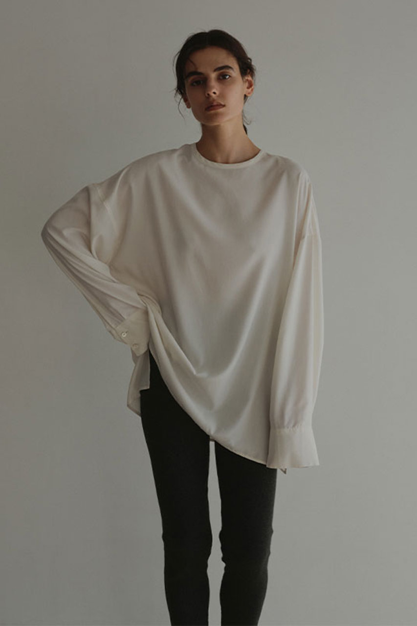 エトレトウキョウ/ETRE TOKYOのクルーネックオーバーサイズプルオーバー(オフホワイト/1225610144-0)