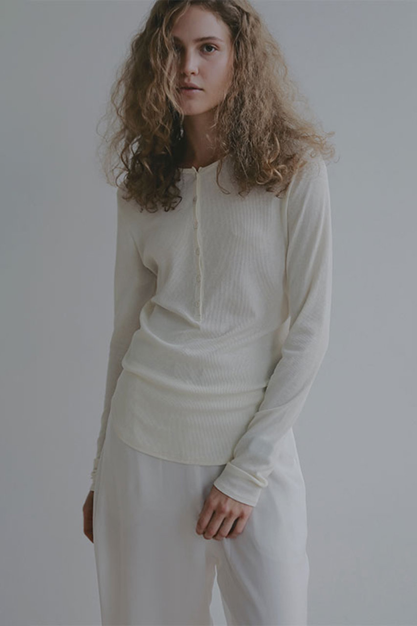 ETRE TOKYO シアーヘンリーネックプルオーバー ETRE TOKYO シアーヘンリーネックプルオーバー ELENDEEKetc セレクト