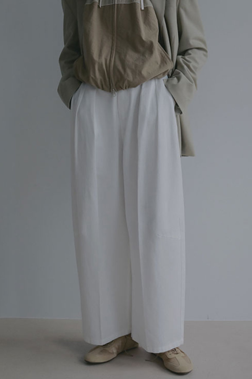 エトレトウキョウ/ETRE TOKYOの【予約販売】ソフトコットンタックカーブパンツ(ホワイト/1226220076-0)