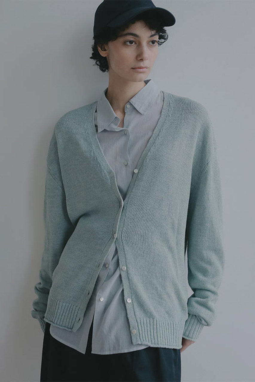 エトレトウキョウ/ETRE TOKYOのリリヤーンリネンVネックカーディガン(ミント/1226204094-0)