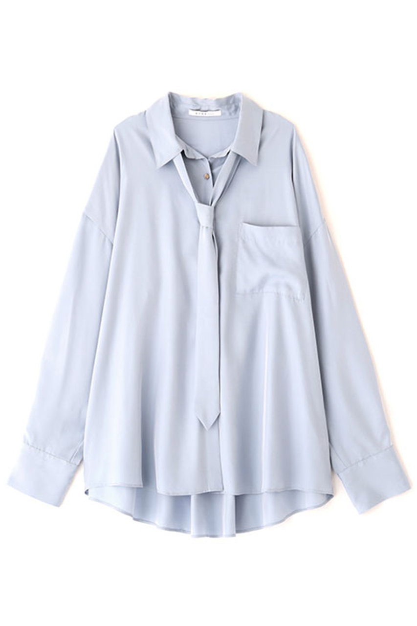 ETRE TOKYO エトレ キュプラシャツ ETRE TOKYO - オープンネックキュプラシャツ (WHITE) | ADDICT WEB SHOP