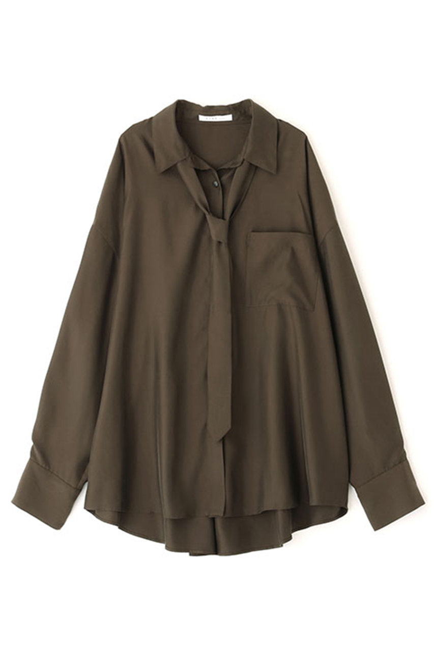 キュプラネクタイオーバーサイズシャツ