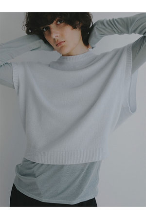 エトレトウキョウ/ETRE TOKYOのウールカシミヤスリーブレスニットプルオーバー(110300/110301)