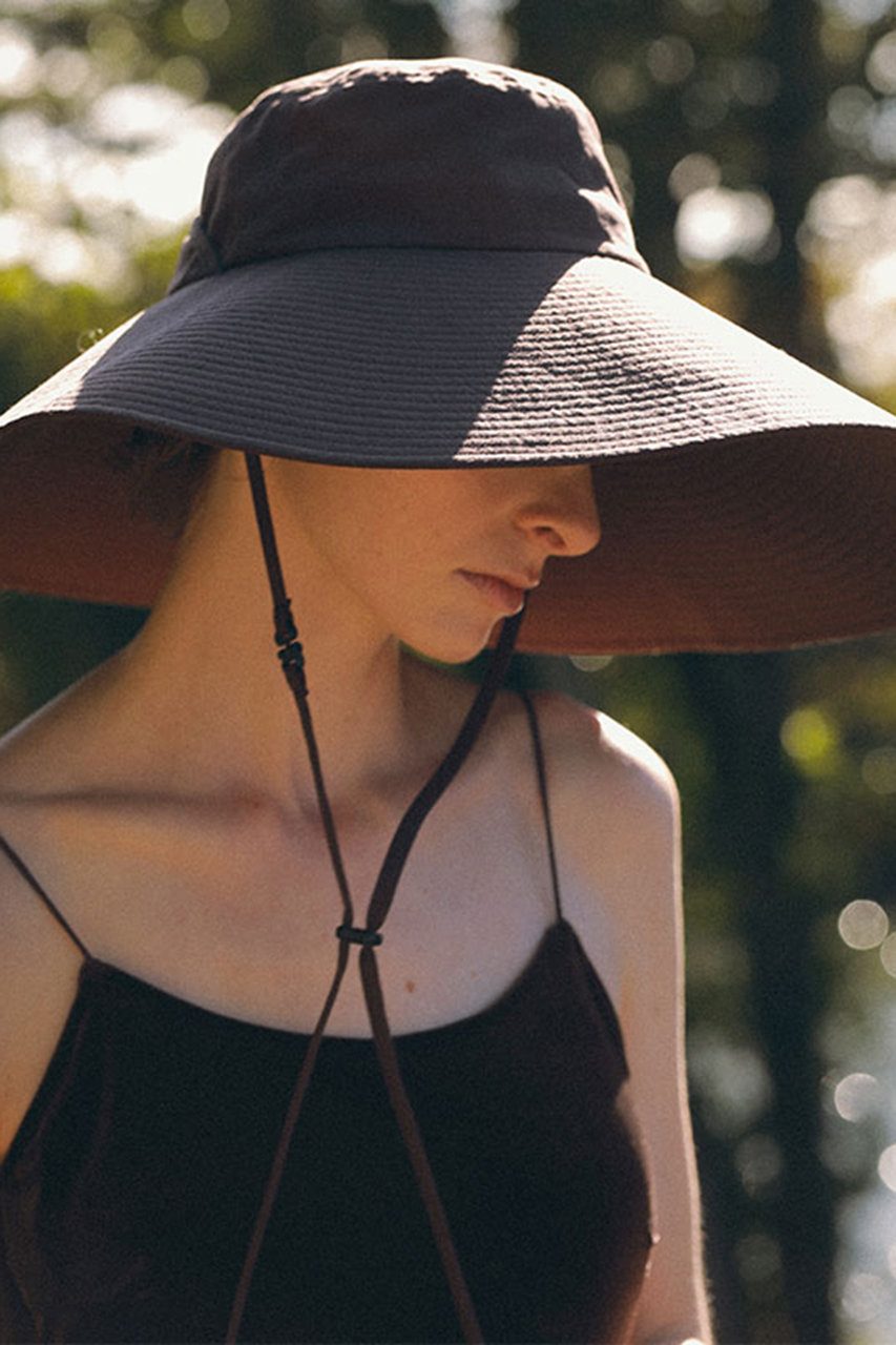 ワイドブリムシェードハット