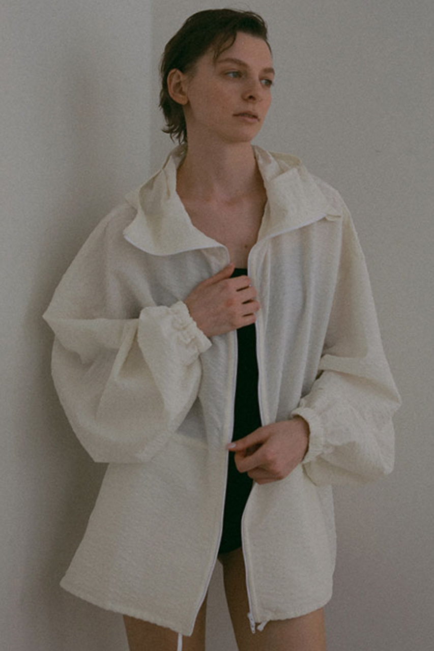 サッカーストレッチフードブルゾン