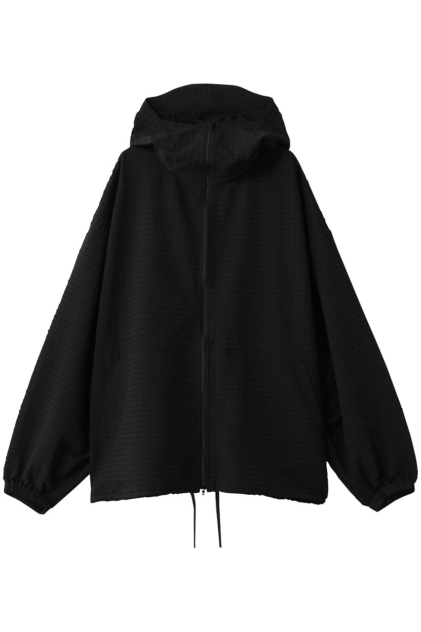 【ELLE SHOP 限定】サッカーストレッチフードブルゾン